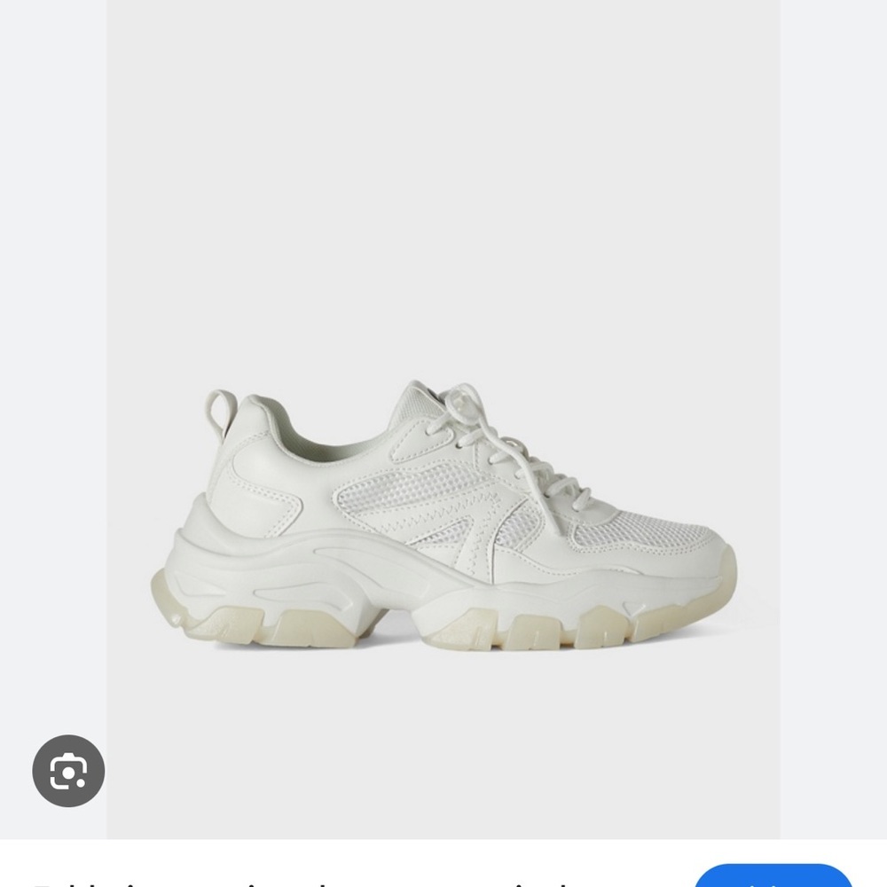 Fabletics The Dad White Sneakers NEW NEVER WORN Women’s Size 9